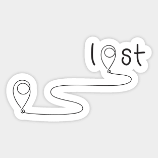 I Lost Art Design Sticker